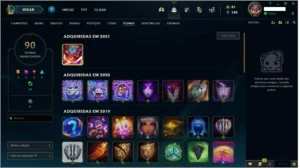 CONTA LOL - SKIN UFO CORKI - OURO 4 -  64 CHAMP E 62 SKINS - League of Legends