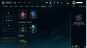 CONTA LOL - SKIN UFO CORKI - OURO 4 -  64 CHAMP E 62 SKINS - League of Legends