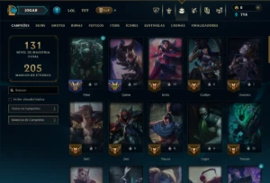 Ferro 3 com 60 Champs e 37 Skins +4 Miticas - League of Legends LOL