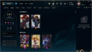 191 SKINS, 141 CHAMPS, OURO II - League of Legends LOL