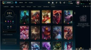 191 SKINS, 141 CHAMPS, OURO II - League of Legends LOL