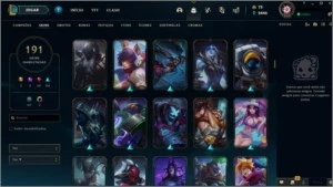 191 SKINS, 141 CHAMPS, OURO II - League of Legends LOL