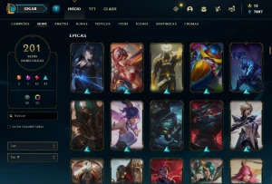 Conta Lol Mono Kat 201 Skins E Vários Espólios - League of Legends