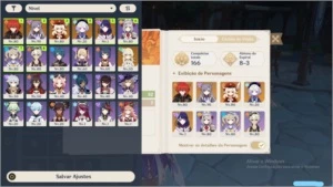 Genshin AR 52 + 5 personagens 5* +52 brilho estrelar - Genshin Impact
