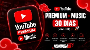 🔴 Youtube Premium + Music 30 Dias (Via Link) 🚀 - Assinaturas e Premium