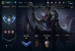 Conta DIAMANTE 4 | 68% Win - Lol (League Of Legends) Elomoon