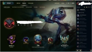 Conta platina 27win - League of Legends LOL