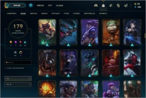 Conta Gold4, 123 champ - League of Legends LOL