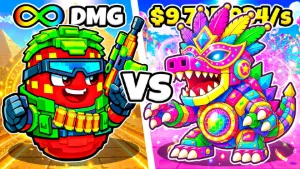 Pacote com 10 Potato 5x 1.82 e 5x 1.72 Frutas vs Brainrots - Outros