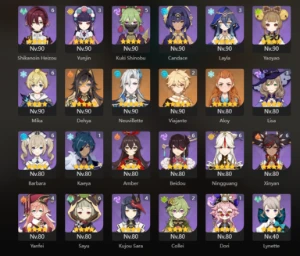 Ar 60, End Game, Ayaka C4 + Bis - Itto C4 + Bis E Muito Mais - Genshin Impact
