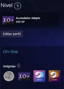 Conta Steam avaliada em R$227 na SteamDB - Outros