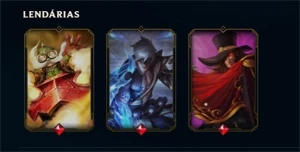 CONTA LOL GOLD 3 VÁRIAS SKINS - League of Legends