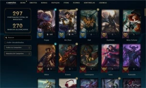CONTA LOL GOLD 3 VÁRIAS SKINS - League of Legends