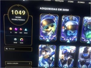 Conta League of Legends 1049 skins, diamante LOL