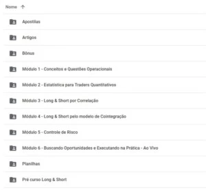 Curso Long & Short - O Segredo dos Quants 2.0 Vlad - Cursos e Treinamentos