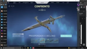 conta valorant 870 reais + investidos, 5 facas