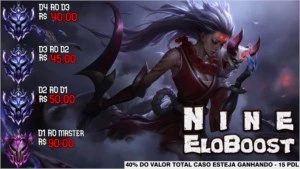 NINE │Contas & Eloboost - League of Legends LOL