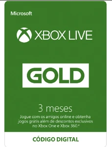 Xbox Live Gold 3 Meses - Assinaturas e Premium