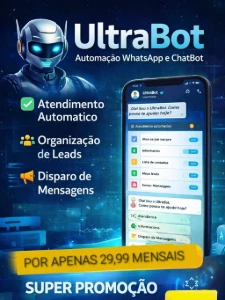 🤖 UltraBot — Automação Inteligente para WhatsApp MENSAL