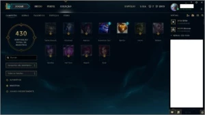 Conta Gold V quase todos os champions e varias skins - League of Legends LOL
