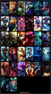Conta com todos os Champ, Varios Chromas e mais de 30 skins. - League of Legends LOL