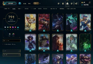 Conta lol 791(Skins), com um VALOR DE 6,324.50. - League of Legends