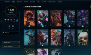 Vendo Conta do Lol Esmeralda 2 + Tft várias Skins Raras - League of Legends