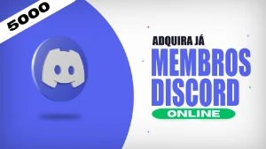 Discord 5000 Membros Online - Redes Sociais