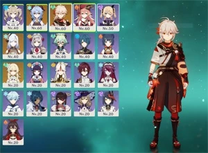 Kazuha - Ganyu - Shenhe - Harpa Celestial - AR 37 - Genshin Impact