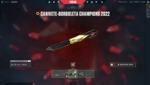Conta Valorant Pacote Champions, 3 Faca, 4 Vandal+900 Gastos