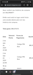 ATENÇÃO!!! CONTA VALORANT COM VARIAS FACAS E SKINS, 500$ GAS