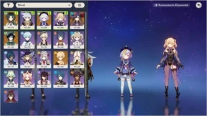 Ar 50 Xiao, Mona c1, Qiqi, Venti. - Genshin Impact
