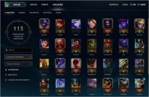 Conta de League of Legends Diamante LOL
