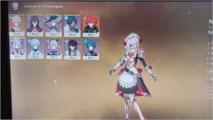 Conta Genshin impact com Diluc  baidou fisher shoguiyu e xiq