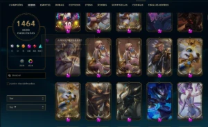 Conta League Of Legends Nv 889 ( 1464 Skins ) LOL