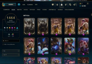 Conta League Of Legends Nv 889 ( 1464 Skins ) LOL
