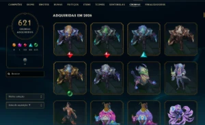 Conta League Of Legends Nv 889 ( 1464 Skins ) LOL