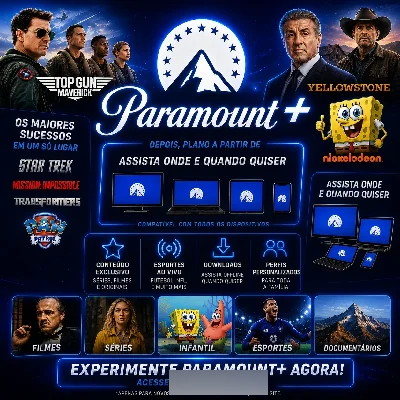Paramount Plus - 30 Dias Entrega Rapida - Assinaturas e Premium