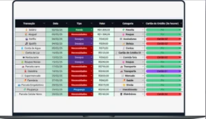 Planilha Completa de Organização Pessoal - Serviços Digitais