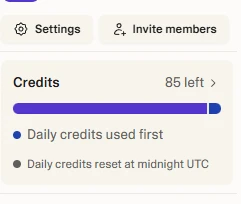 50 accounts Lovable com 85 Credits (4250 credits) - Others