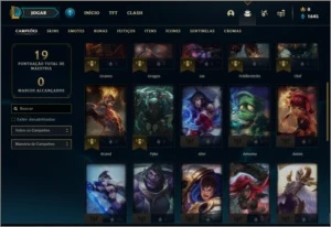 Conta prata 1 com 31 champs - League of Legends LOL