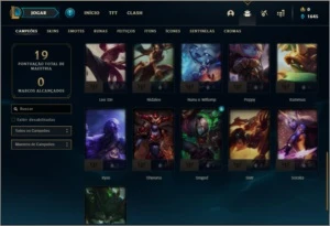 Conta prata 1 com 31 champs - League of Legends LOL