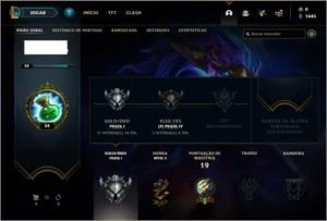 Conta prata 1 com 31 champs - League of Legends LOL