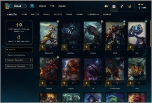 Conta prata 1 com 31 champs - League of Legends LOL