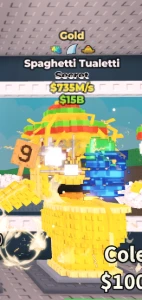 Privada gold roube um brainrot - Roblox