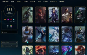 Ferro 3 com TODOS os champs e 131 Skins ( Mais de 15 Jogos ) - League of Legends LOL