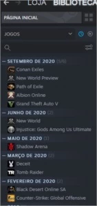 Conta Steam com muitos jogos