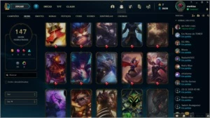Conta Riot com diversas skins no lol e com skin no valorant - League of Legends