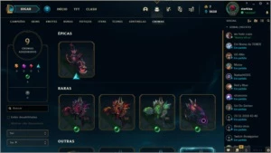 Conta Riot com diversas skins no lol e com skin no valorant - League of Legends