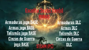 Elden Ring - PROMOÇÃO Armas /Sets /Talismãs/Cinzas G.